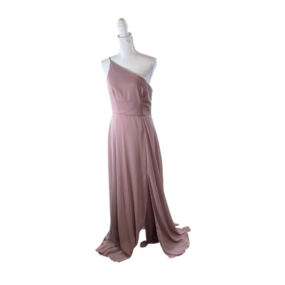 Bella Bridesmaids One Shoulder Chiffon Maxi - Picture 4 of 13